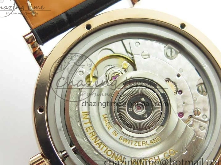 MIROTIME 1218 Durable Portofino 37mm RG V7F 1:1 Best Edition Gray Dial Diamonds Bezel on Black Leather Strap A 7089